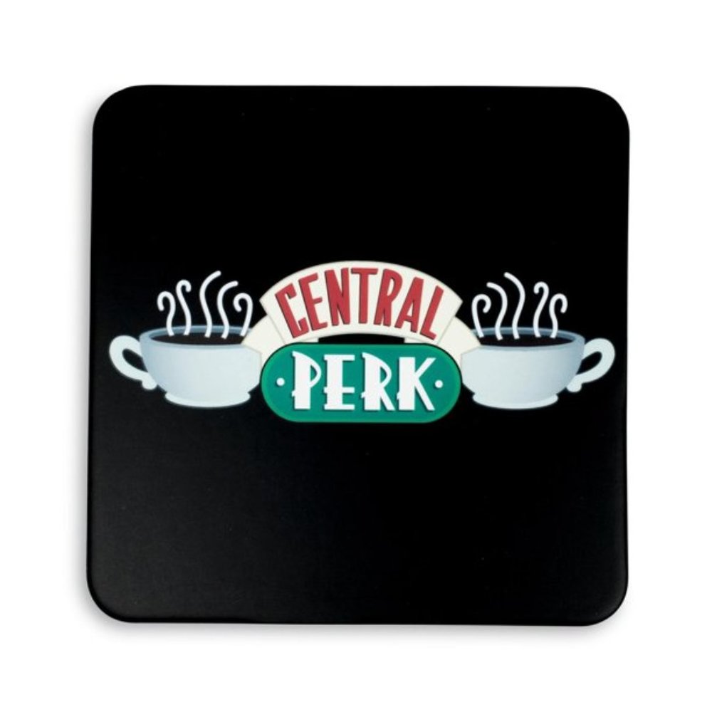 Friends "Central Perk" Black & Green Coaster, 4-Pack - NEW
